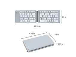 Teclado Bluetooth Dobrável E Portátil, Sem Fio, Para Android, Pc E Tablet. Nostalgia88