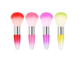 Pincel Para Pó De Unha 4 Peças, Limpa Esmalte E Pincel Para Blush Em Pó
