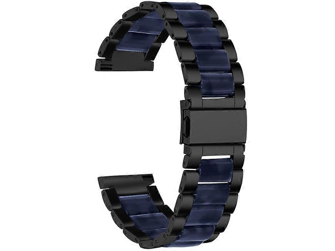 Pulseira de reposição compatível com o smartwatch Pebble Time Round/Pebble 2. Pulseira elegante em aço inoxidável e resina. Ly Ebike.