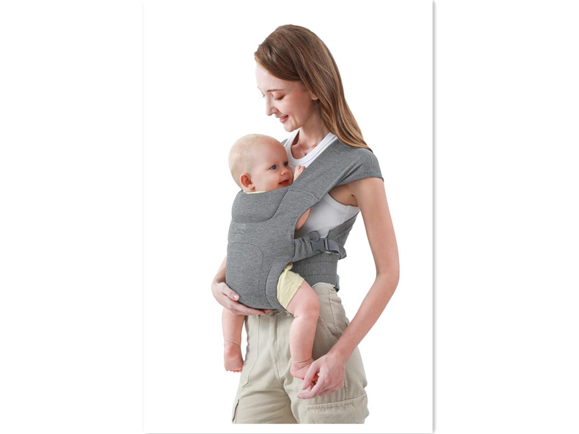 Porta bebês Multifuncional Respirável, Adequado para Bebês de 0 a 18 Meses, Cinza Claro CZHHMART
