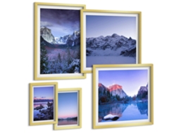 Composição De Quadros Na Parede Motivos Botânicos Minimalistas Moldura Prateada Imagens Para Um Quarto Infantil Espelharte (conjunto De 5 Imagens)