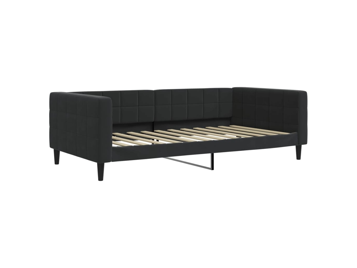 Day Bed, Day Beds Vidaxl Preto Veludo (100 X 200 Cm)