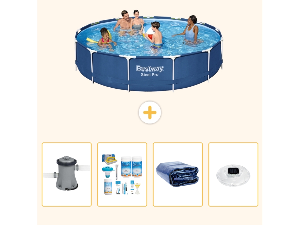 Bestway Piscina Bestway Steel Pro Redonda - 396x84 Cm - 5-peças S228