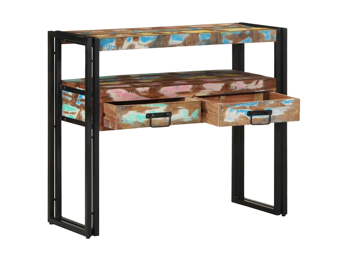 Aparador multicolorido 90x33x75 cm Madeira maciça reforçada MAISON EXCLUSIVE