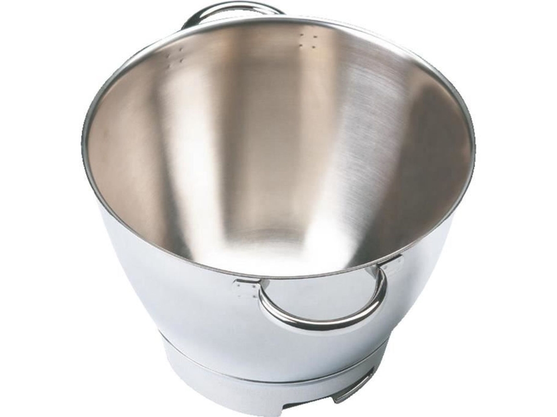 Tigela de aço inox com alças - KENWOOD - Chef Premier - Capacidade 4,6L - Cinza