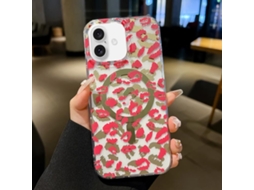Capa Para Iphone 17 Com Estampa De Leopardo, Magsafe E Laminação Dupla Face Imd