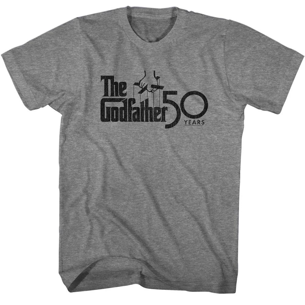 Unisex Adult T-shirt Rockinstone Godfather Movie 50 Solid Graphite Sizel