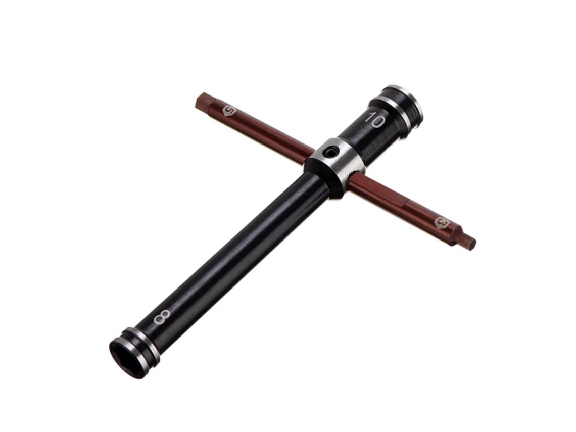 Chave De Cruz Chave De Socke 3mm 5mm 8mm 10mm Ferramenta Universal Parafuso Para Carro Controle Remoto Caminhão Off-road Avião Modelo