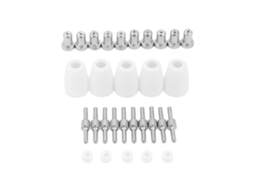 Conjunto de 30 peças de consumíveis para tocha de plasma PT-31XT: bico, eletrodo, proteção, anel de turbulência