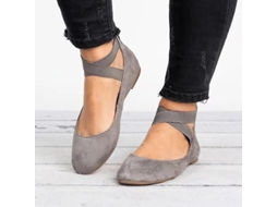 2026 zapatos de Bailar Ballet para Mulheres com Cinta Cruzada no Tornozelo e Sola Plana