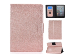 Capa de couro inteligente Webake para tablet Amazon Kindle Youth (lançamento de 2022) com verniz e glitter