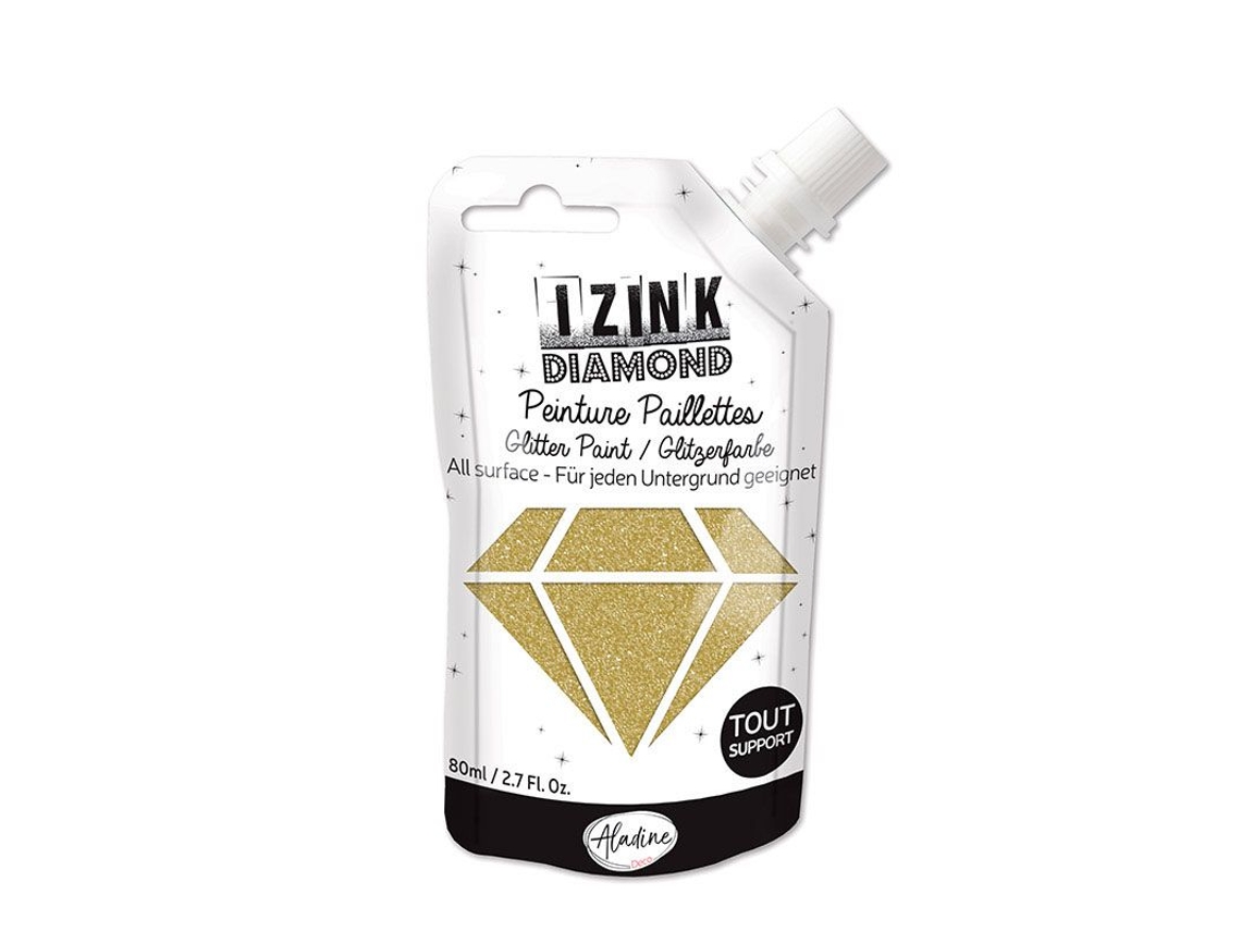 Tinta Glitter ALADINE Dourada 80 Ml