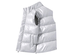 2026-chaleco Acolchado Sem Mangas Leve E Brilhante Para Homem Com Zíper E Bolsos Vrp 2xl Blanco