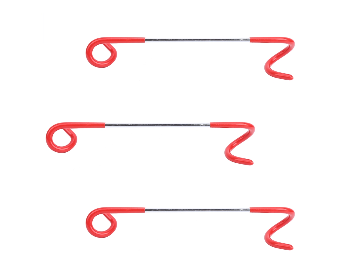 Barraca de Camping Multifuncional para 3 Pessoas com Luz a Vapor, Gancho em S, Bidirecional Vermelho. AQUAFORGE