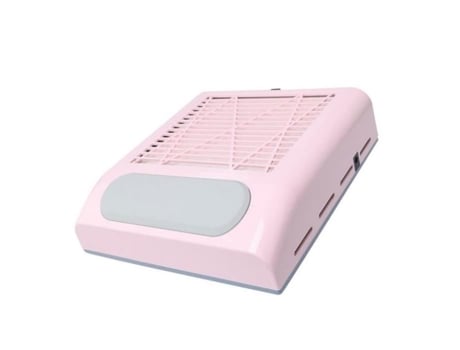 Coletor de pó para unhas 80W, profissional, baixo ruído, sucção a vácuo, ventilador, máquina de manicure, rosa RUNFON