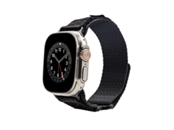 Bracelete para Smartwatch de duas seções de nylon para Apple Watch Ultra 49 mm (preta)