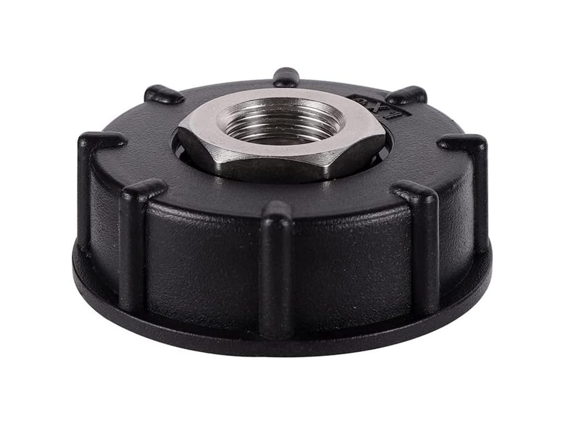 Adaptador De Tanque De Água Rosca Grossa S60x6 Com Conexão De Mangueira Aço Inox (rosca Interna 3/4")