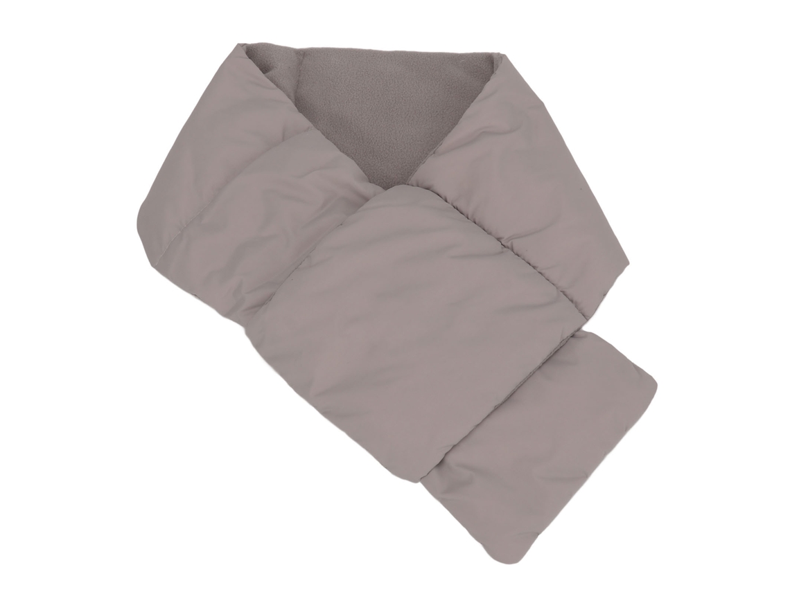 Cachecol de Plumas Ultraleve Acolchoado Inverno Cinza