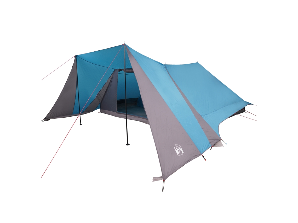 Conjunto 1 Barraca De Camping Vidaxl Azul Tafetá (660 X 456 X 200 Cm)