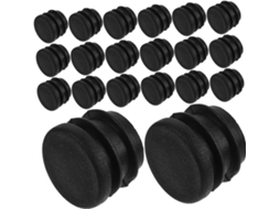 Aboofan 100-protetores De Piso Plástico Preto Com Design Versátil, Ideais Para Pés De Móveis, Tubulações E Armários De