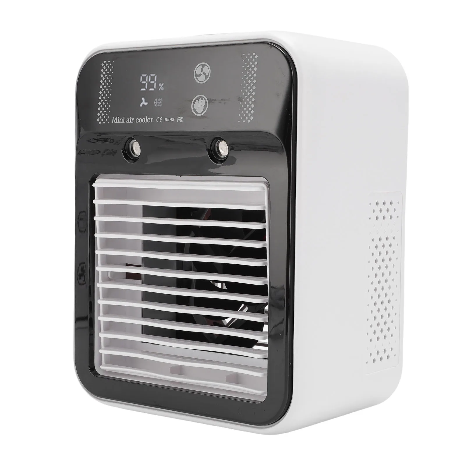 Refrigerador de Ar de Mesa MDUG silencioso, carregamento USB e visor digital