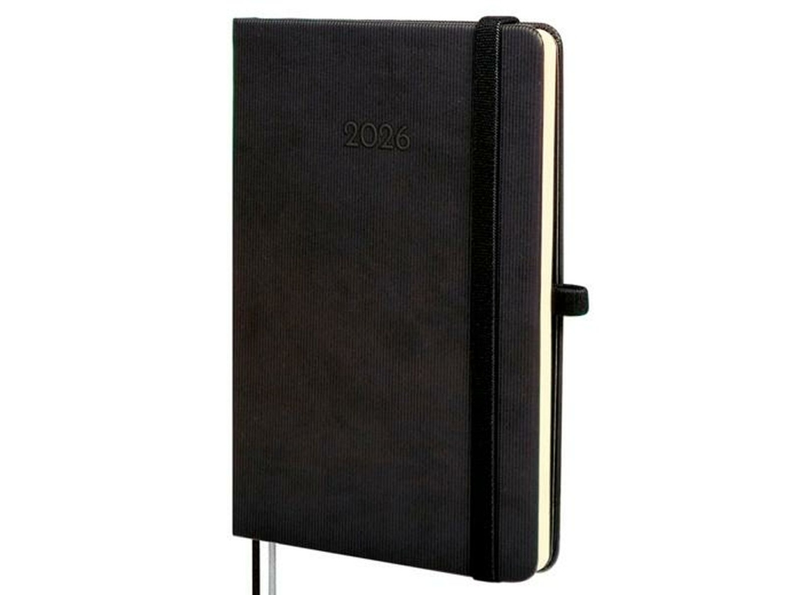 Agenda Finocam Mínimal Textura Preto 11,8 X 16,8 Cm 2026