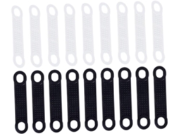 Fitas Adesivas Antiderrapantes De Silicone Ciieeo Para Cabides, 50 Unidades, Pretas E Brancas, Para Organização De