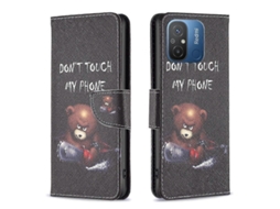 Capa De Couro Com Estampa De Desenho Para Xiaomi Redmi 12c