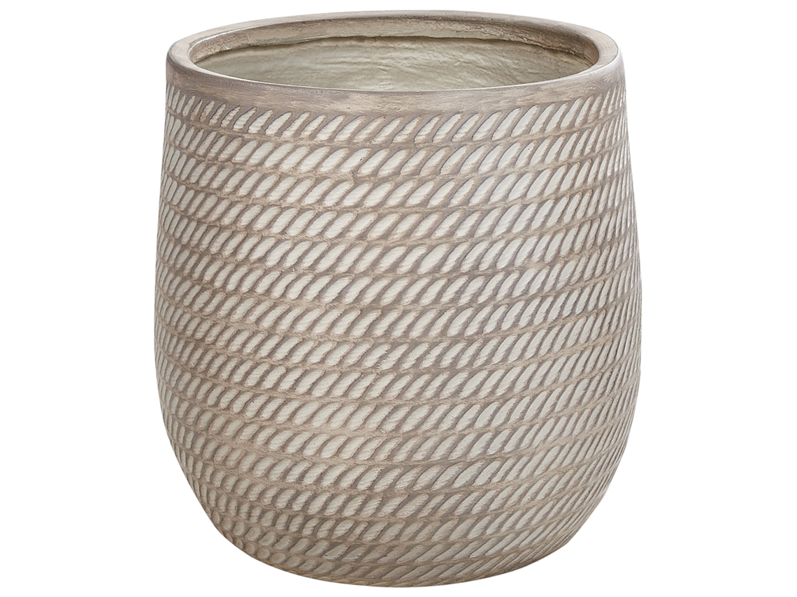 Vaso Beliani Livadia De Fibra De Argila Taupe 39x39x44