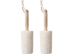 Lurelia Pack De 2 Buchas Vegetais De Banho Para Costas E Corpo, Bucha Natural