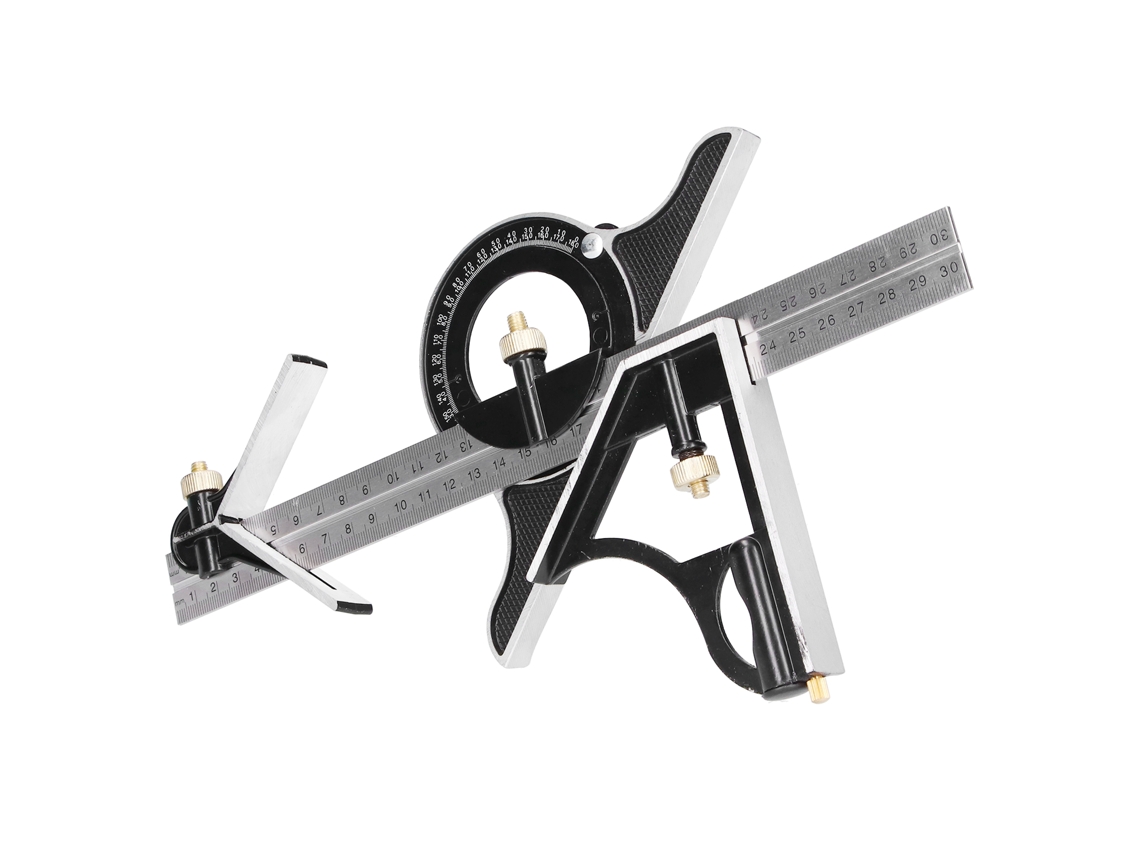 Laxiscreed Régua Esquadro Ajustável De 300mm, Ideal Para Engenharia, Carpintaria E Manutenção Doméstica