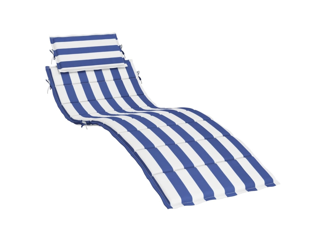 Sun Lounger Cushion, Sun Lounger Cushions Vidaxl Azul Poliéster (n/a)