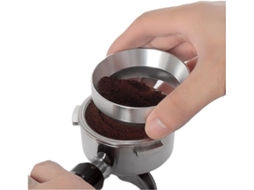 Funil Ou Anel Dosador Para Moedor De Café 58mm, 51mm, Prateado, Para Dosagem, Limpeza Ou Manutenção No Preparo De Café Espresso