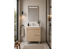 Móvel De Casa De Banho Com Lavatório Origenbath Isquia Sem Espelho 60x35 Cm Estepa