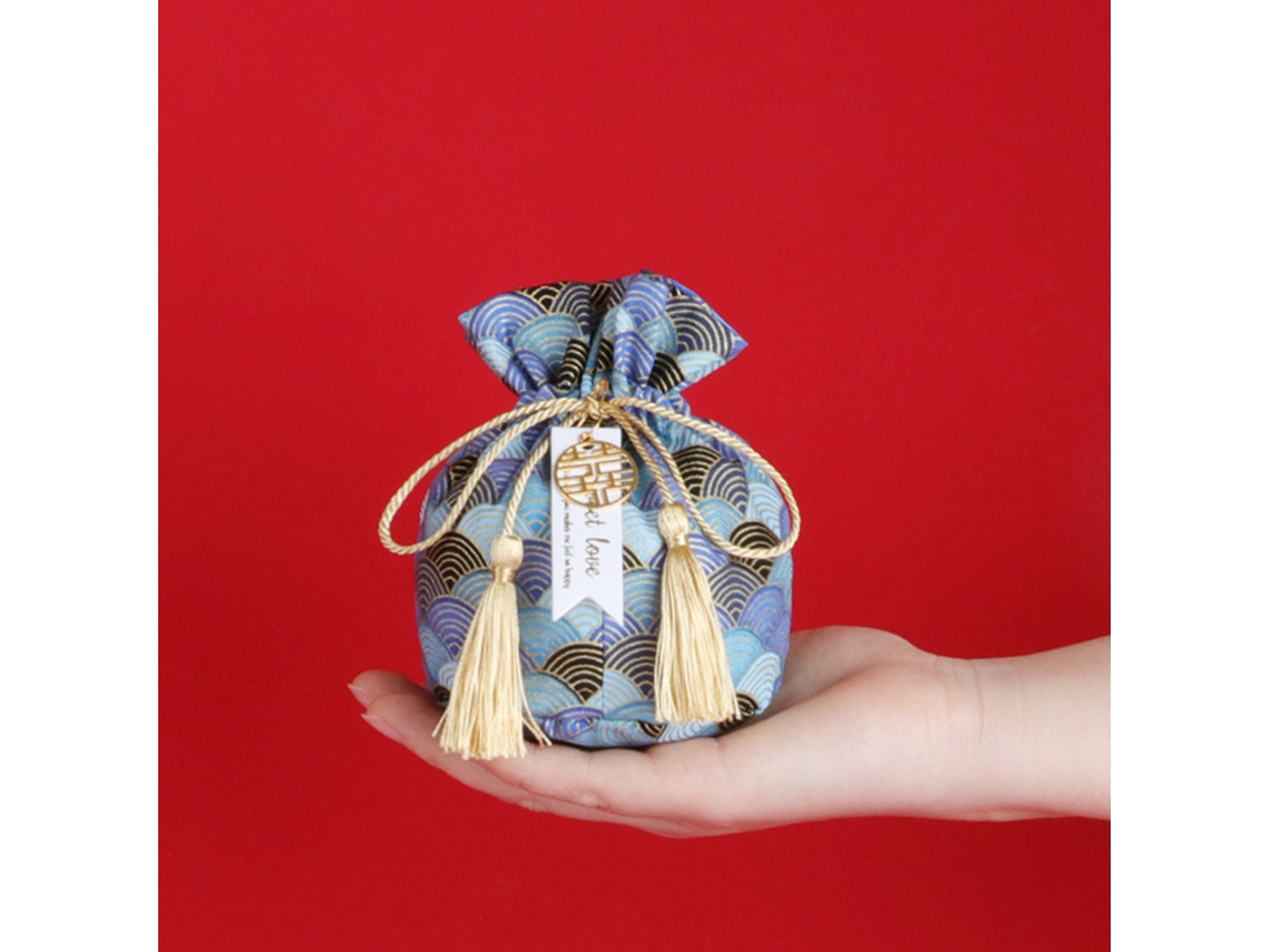 Laxiscreed Sacos De Tecido Com Estampa Nuvem Azul Para Casamento E Ano Novo