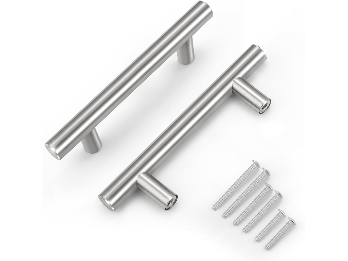 Knobwell Pacote com 20 Puxadores 7.6 cm Resistente em Aço Inoxidável | S/MARCA