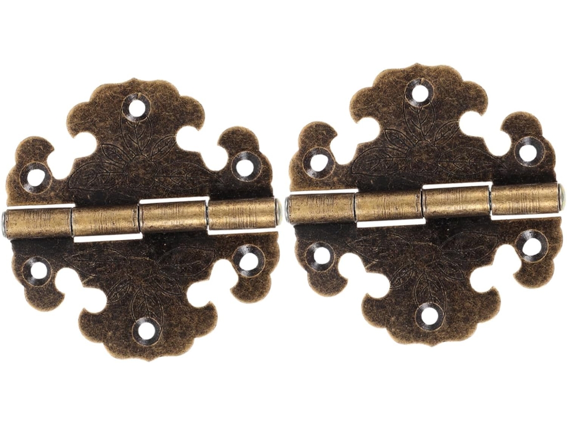 2 De Metal Retrô Para Estilo Vintage, Antigas Portas Armário Madeira.