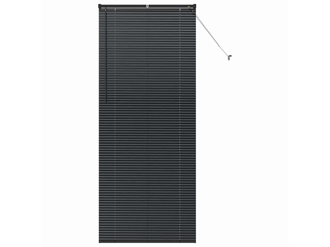 Conjunto 1 Persianas Venecianas Vidaxl Preto Alumínio (220 X 85 Cm)