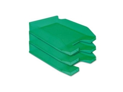 Tabuleiro Secretária Plástico Q-Connect, Verde Transparente