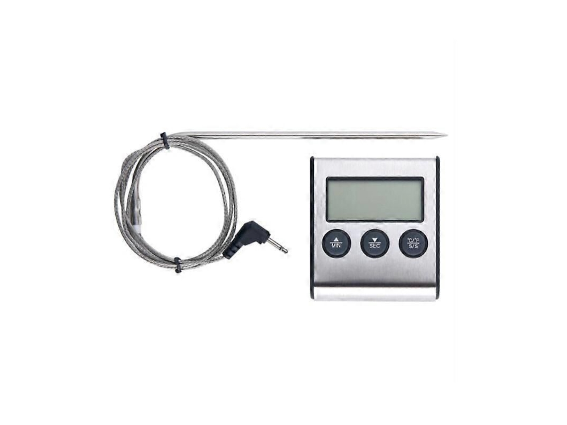 para Conversa de Churrasco Termômetro Sonda Cozinha Carne com Temporizador Ferram Enta Medição Temperatura GOKOCO
