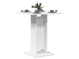 Vidaxl Mesa De Bistrô 60x60x75 Cm Derivados De Madeira Branco