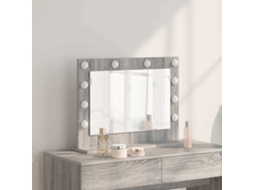 Vidaxl Espelho De Vaidade Cinza Sonoma 60 X 45 X 18 Cm Retangular