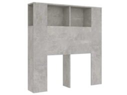 Headboard Cabinet, Headboard Cabinets Vidaxl Cinzeto Madeira Processada (100 Cm)