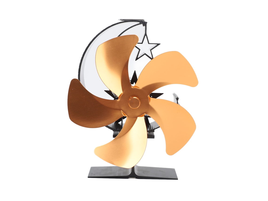 Ventilador Primerox para Queimador de Madeira, 5 Pás, Silencioso, Camping e Pesca no Gelo