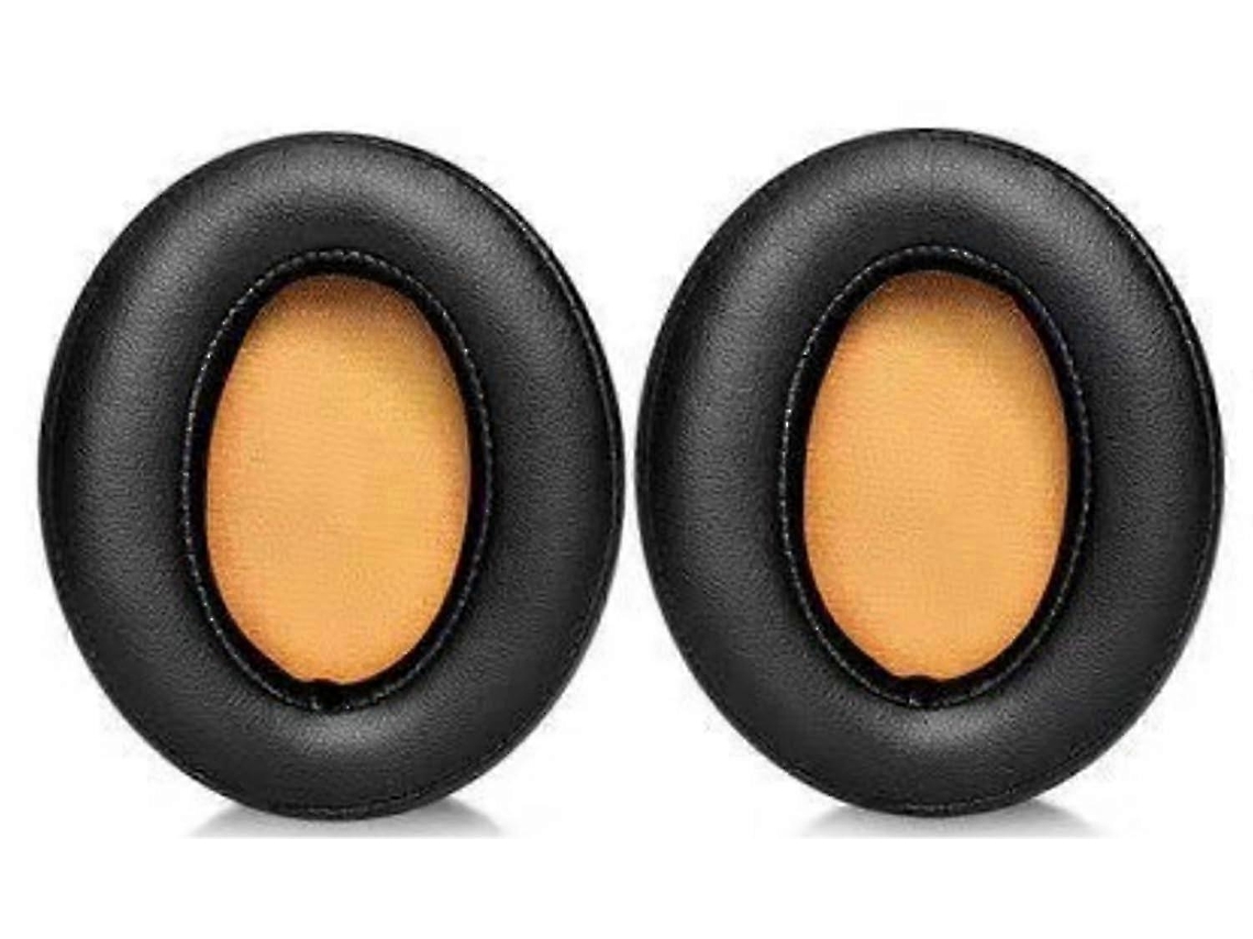 Almofadas auriculares de reposição compatíveis com os fones de ouvido Sennheiser Momentum 2.0 e HD1. Almofadas auriculares de couro com isolamento acústico, pretas Slowmoose (m2).