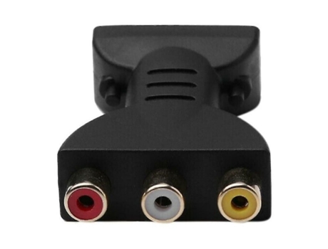 Conectividade Sem Esforço, Adaptador Composto Av Scart Garantindo Vídeo Full Hd 1080p, Design Exclusivo, Estético E Prático, Material Plástico De Cobr