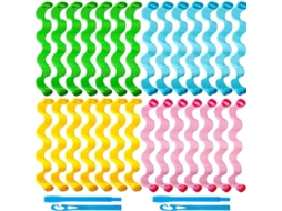 2026 28 Bobes Espirais para Cabelo, Bobes sem Calor para Cabelos Longos com Ganchos de Modelagem, Ondas Suaves para Todos os Tipos de Cabelo