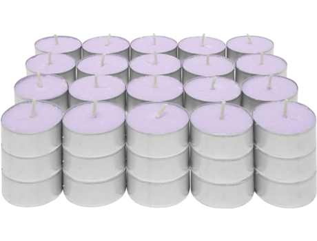 Velas Perfumadas para Chá Vela para Aquecedor de Chá Tealight Duração de 4 5 Horas Cheiro de Lavanda COM-FORT HOUSE