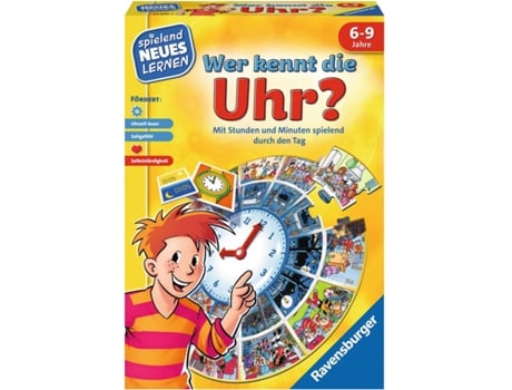 Jogo Educativo  Wer kennt die Uhr? (Idade Mínima: 6)