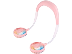 Mini ventilador portátil de pescoço com faixa e bateria recarregável S/MARCA